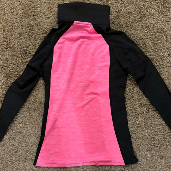 Under Armour Women's Pink and Black Sweatshirt 1/4 zipper Pretty Great condition - Picture 11 of 12